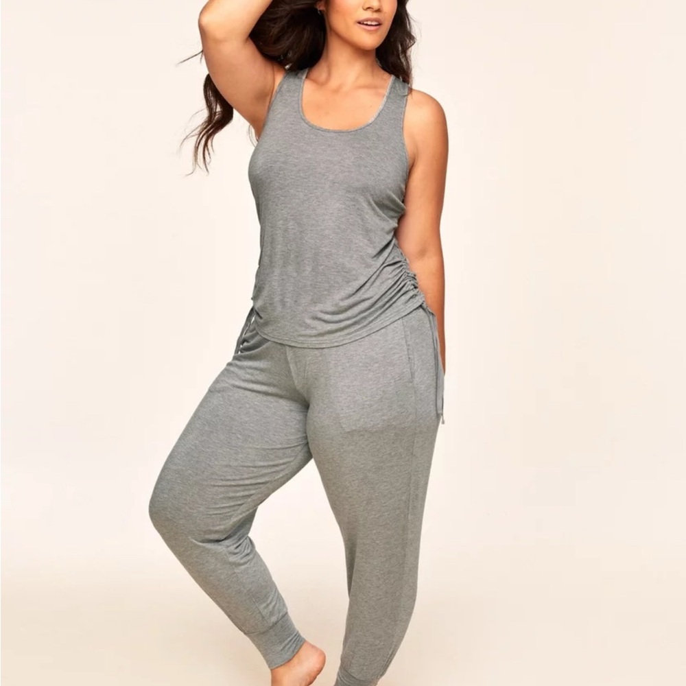 BNWT Gray Women's Plus Sleepwear Set Buttery Soft
